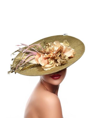 TOCADOS DORADOS ELEGANTES PARA BODAS DE DIA | TOCADOS MUJER