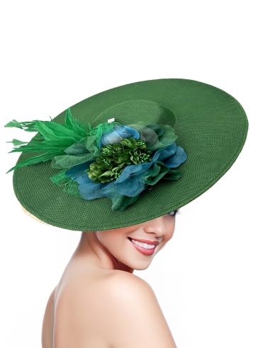 TOCADOS VERDES PARA BODAS CON PLUMAS...