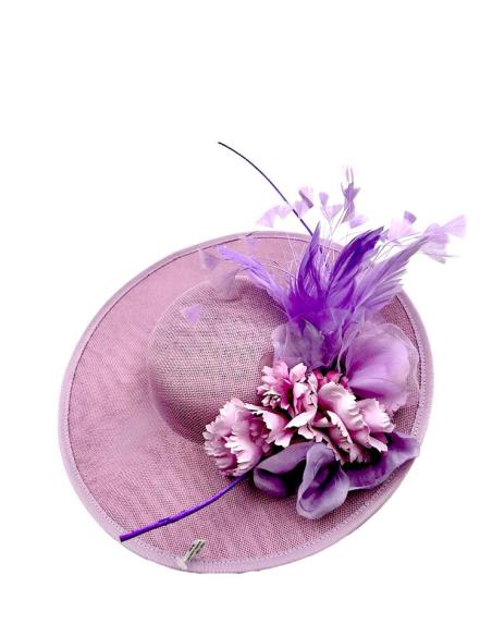 TOCADOS LILAS PARA INVITADA Y MADRINA DE BODAS | TOCADOS MUJER
