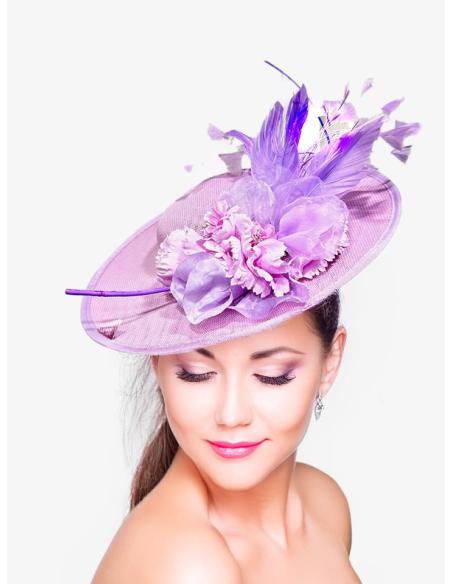 TOCADOS LILAS PARA INVITADA Y MADRINA DE BODAS | TOCADOS MUJER