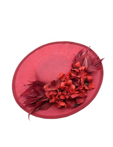 TOCADOS GRANATES MUY ELEGANTES PARA BODAS DE DIA | TOCADOS MUJER