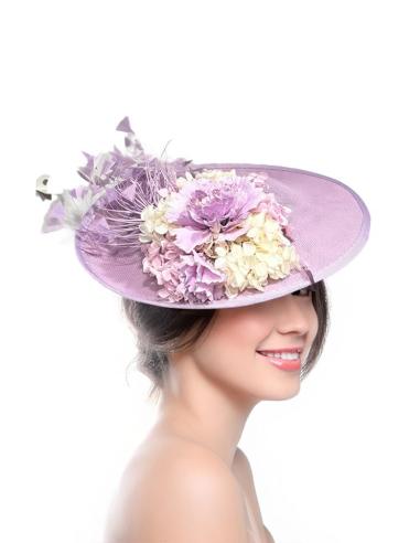 TOCADOS BODA LILAS CON FLORES SECAS Y PLUMITAS | TOCADOS DIA