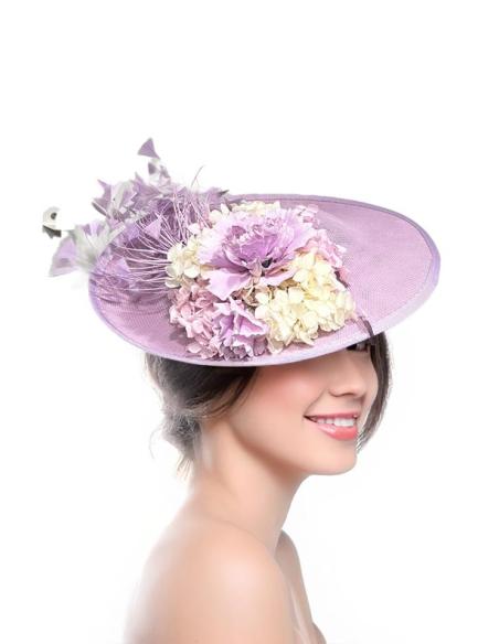 TOCADOS BODA LILAS CON FLORES SECAS Y PLUMITAS | TOCADOS DIA
