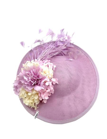 TOCADOS BODA LILAS CON FLORES SECAS Y PLUMITAS | TOCADOS DIA