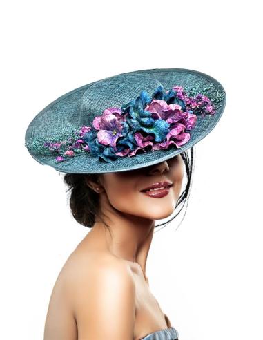 TOCADOS BODA VERDES OSCURO CON FLORES SECAS | TOCADOS INVITADA