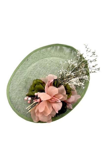 TOCADOS VERDES SECO Y ROSAS CON FLORES SECAS | TOCADOS BODA