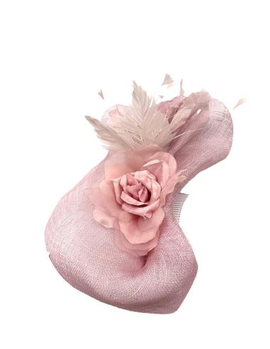 TOCADOS ROSAS PARA BODAS DE DIA MUY ELEGANTES | TOCADOS MUJER