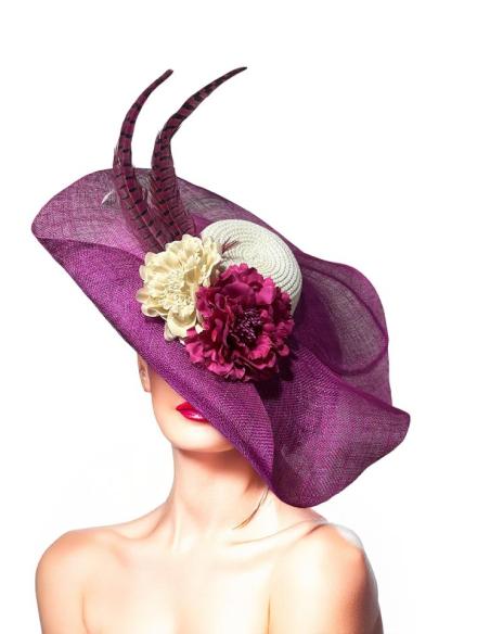 TOCADOS BUGAMBILIAS Y BLANCOS PARA BODAS DE DIA | TOCADOS MUJER