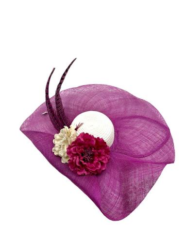 TOCADOS BUGAMBILIAS Y BLANCOS PARA BODAS DE DIA | TOCADOS MUJER
