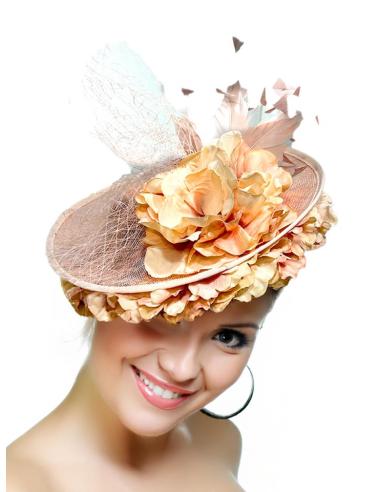 TOCADOS ELEGANTES ROSAS PARA MADRINAS E INVITADAS | TOCADOS BODA