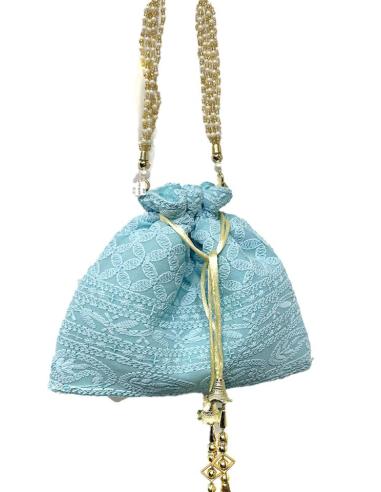 BOLSOS FIESTA AZULES CELESTE LIMOSNERAS BODAS | BOLSOS BOMBONERAS