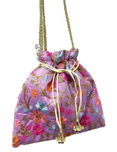 BOLSOS FIESTA LILAS BOMBONERAS DE BODA ESTAMPADAS | LIMOSNERAS MUJER