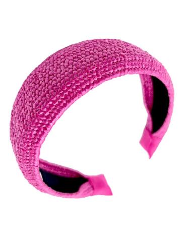 DIADEMAS MUJER FUCSIAS ESTILO RAFIA | ACCESORIOS INVITADA
