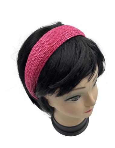 DIADEMAS MUJER FUCSIAS ESTILO RAFIA | ACCESORIOS INVITADA
