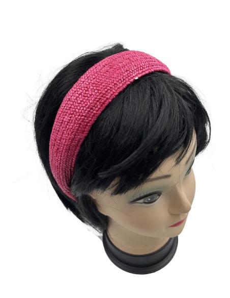 DIADEMAS MUJER FUCSIAS ESTILO RAFIA | ACCESORIOS INVITADA