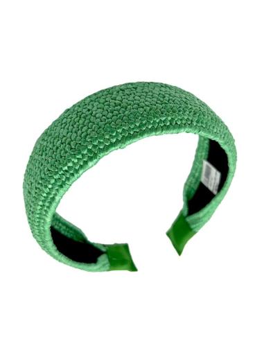 DIADEMAS MUJER VERDES ESMERALDA DE ESTILO RAFIA | ACCESORIOS INVITADA