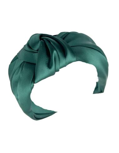 DIADEMAS MUJER VERDES BOTELLA NUDO TURBANTE BODAS | ACCESORIOS INVITADA