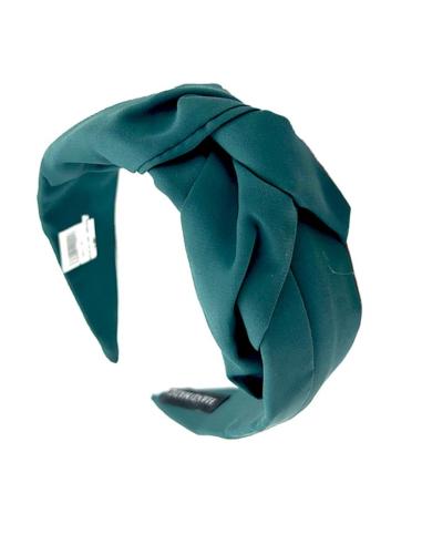 DIADEMAS MUJER VERDES OSCURO CON NUDO TURBANTE | ACCESORIOS BODAS