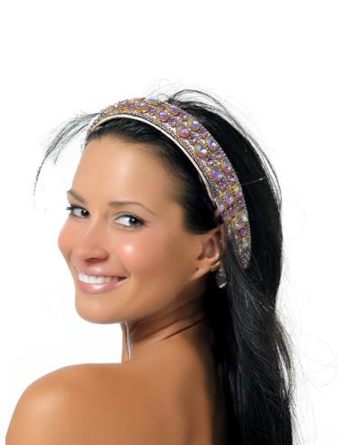 DIADEMAS LILAS PEDRERIA FIESTA PARA INVITADAS BODA | DIADEMAS TOCADOS MUJER