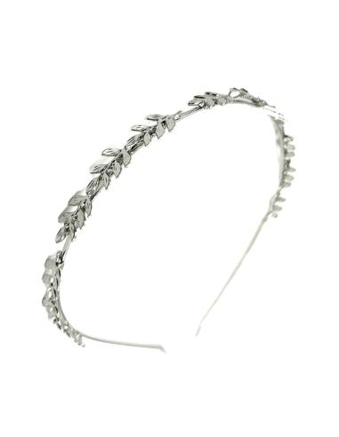DIADEMAS BODA PLATEADAS CON HOJAS FINITAS | ACCESORIOS MUJER PELO