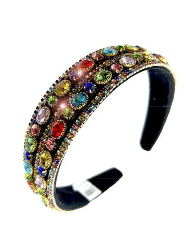 DIADEMAS INVITADA BODAS CON PEDRERIA MULTICOLOR | DIADEMAS TOCADOS MUJER