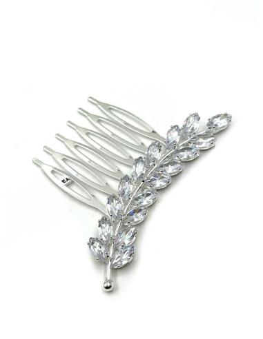 PEINETAS FIESTA PLATEADAS CRISTAL ALTO BRILLO | ACCESORIOS PELO