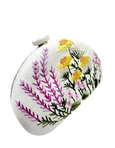 BOLSOS BODA BLANCO ROTO ESTILO RAFIA DECORADOS | BOLSOS DE FIESTA