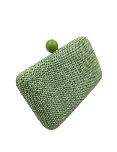 BOLSOS VERDES ESTILO RAFIA CLUTCH INVITADA BODAS | BOLSOS DE FIESTA