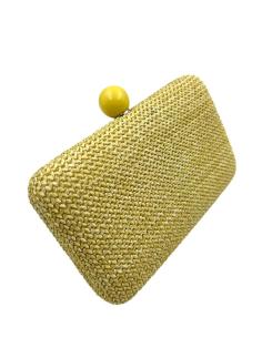 BOLSOS AMARILLOS ESTILO RAFIA CLUTCH INVITADA BODA | BOLSOS DE FIESTA