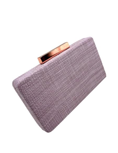 BOLSOS INVITADAS BODAS LILAS CLUTCH ESTILO RAFIA | BOLSOS DE FIESTA