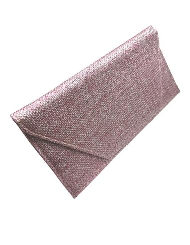 BOLSOS BODA ROSAS CARTERA ESTILO RAFIA METALIZADA | BOLSOS DE FIESTA
