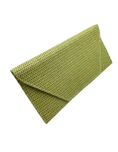 BOLSOS BODA LIMA PISTACHO CARTERA TIPO RAFIA | BOLSOS DE FIESTA