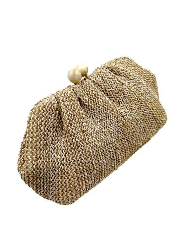 BOLSOS BEIGE TOSTADO TEXTURA RAFIA PARA BODAS | BOLSOS FIESTA INVITADA