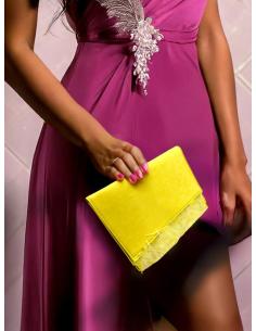 BOLSOS AMARILLOS PARA BODAS CARTERAS CON PLUMAS | BOLSOS DE FIESTA 2