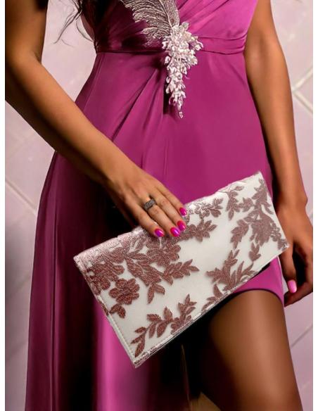 BOLSOS ROSAS NUDE CARTERAS ELEGANTES DE ENCAJE | BOLSOS MUJER