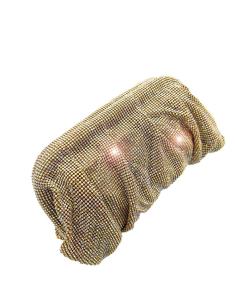 BOLSOS DORADOS DE FIESTA CON PEDRERIA DE CRISTAL | BOLSOS BODA