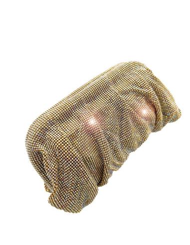 BOLSOS DORADOS DE FIESTA CON PEDRERIA DE CRISTAL | BOLSOS BODA
