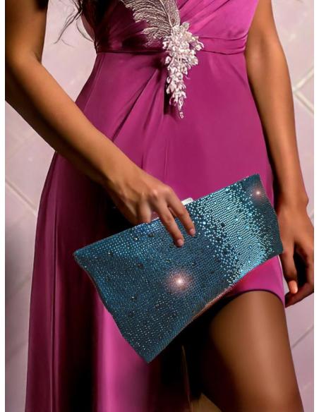 BOLSOS DE FIESTA AZULES MARINO CON PEDRERIA CHIC | BOLSOS BODA