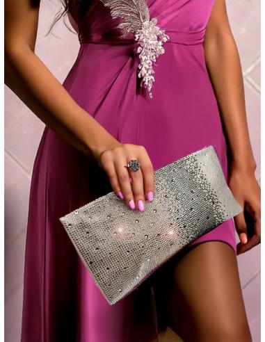 BOLSOS DE FIESTA ROSAS CON PEDRERIA SOFISTICADA | BOLSOS BODA