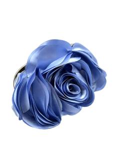 BOLSOS BODA AZULES DE ESPECTACULAR FLOR Y BOQUILLA | BOLSOS DE FIESTA
