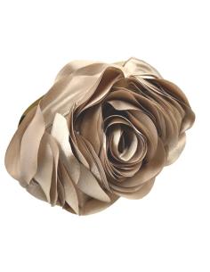 BOLSOS BODA MARRONES CLARO CON FABULOSA FLOR | BOLSOS DE FIESTA