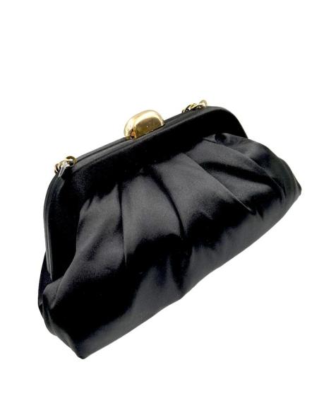 BOLSOS NEGROS INVITADA Y MADRINA BODAS DE SATEN | BOLSOS FIESTA CARTERAS