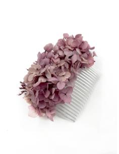 PEINETAS BODA ROSAS NUDE CON FLORES SECAS | TOCADOS MUJER