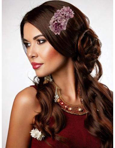 PEINETAS BODA ROSAS NUDE CON FLORES SECAS | TOCADOS MUJER