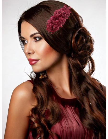 PEINETAS INVITADAS BODA GRANATES CON FLORES SECAS | TOCADOS MUJER