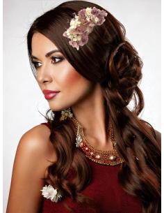 PEINETAS BODA ROSAS Y BEIGE CON FLORES SECAS | TOCADOS MUJER 2