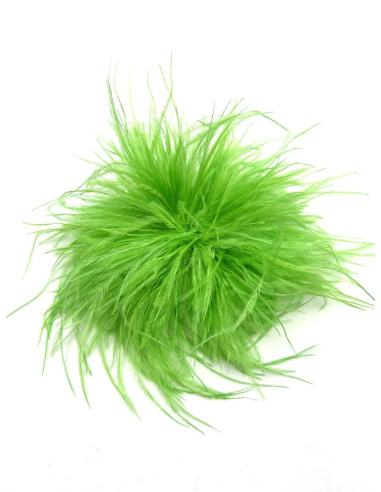 BROCHES BODA VERDES DE PLUMAS PARA PELO Y PRENDAS | ACCESORIOS BODA