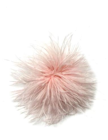 BROCHES BODA ROSAS NUDE DE PLUMAS PARA ROPA Y PELO | ACCESORIOS MUJER