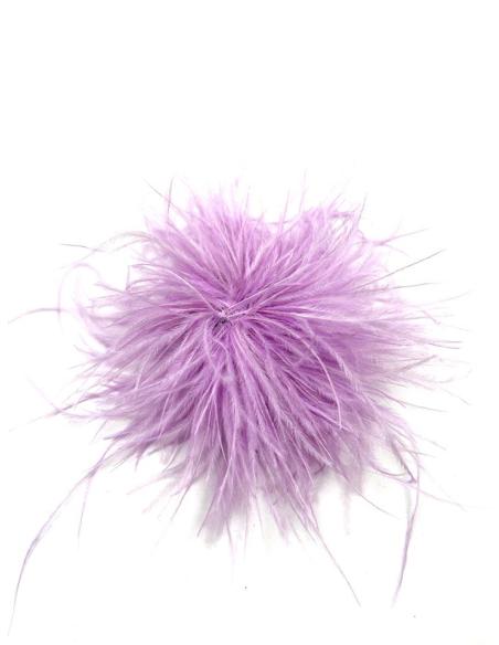 BROCHES BODA LILAS DE PLUMAS PARA ROPA Y PELO | ACCESORIOS MUJER