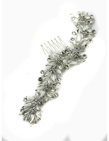 PEINETAS DE FIESTA PLATEADAS PARA BODAS Y EVENTOS | ACCESORIOS MUJER